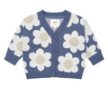 Midnight Daisy Boxy Cardi