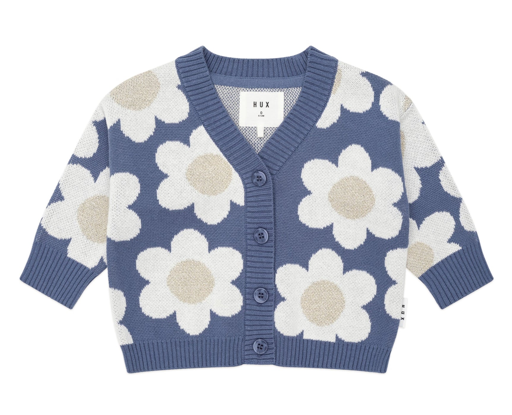 Midnight Daisy Boxy Cardi