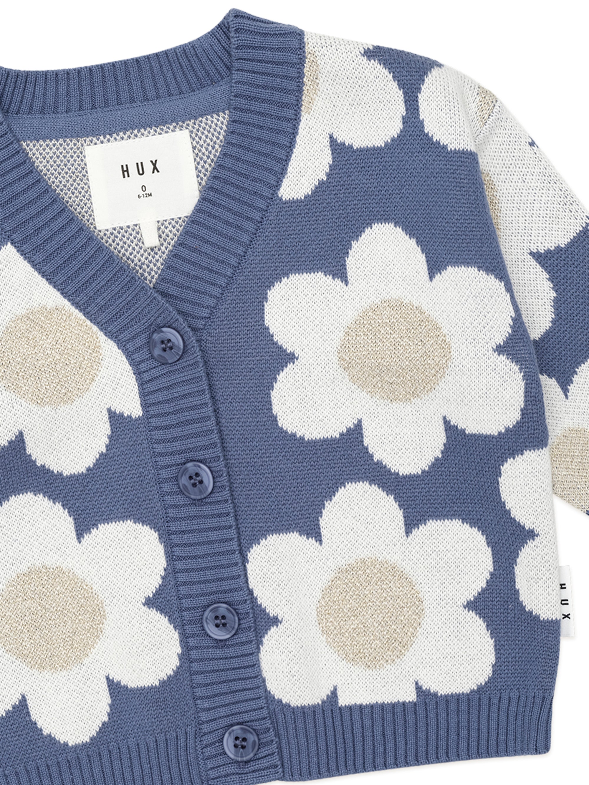 Midnight Daisy Boxy Cardi