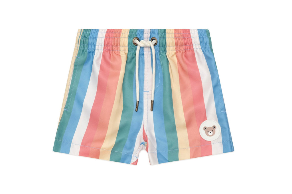 Rainbow Strip Swim Short