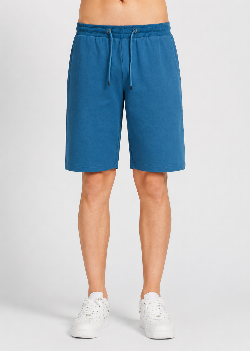 Men's Casual Plain Drawstring Athletic Shorts  Loose Fit Cotton Sport Shorts with Pockets