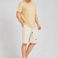 Men's Casual Plain Drawstring Letter Shorts with Patch Pockets  Loose Fit Cotton Blend Summer Shorts
