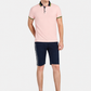 Men's Casual Striped Straight Leg Shorts  100% Cotton Summer Shorts with Button Closure