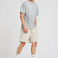 Men's Plain PU Leather Drawstring Casual Shorts  Regular Fit Summer Fashion Shorts