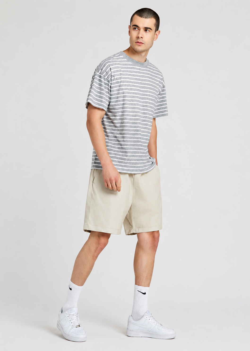 Men's Plain PU Leather Drawstring Casual Shorts  Regular Fit Summer Fashion Shorts