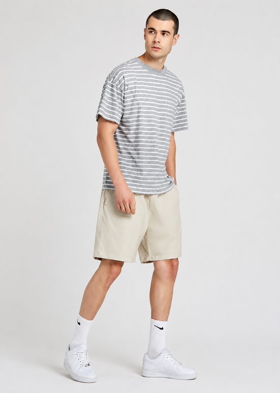 Men's Plain PU Leather Drawstring Casual Shorts  Regular Fit Summer Fashion Shorts