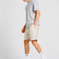 Men's Plain PU Leather Drawstring Casual Shorts  Regular Fit Summer Fashion Shorts