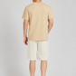 Men's Casual Plain Drawstring Letter Shorts with Patch Pockets  Loose Fit Cotton Blend Summer Shorts