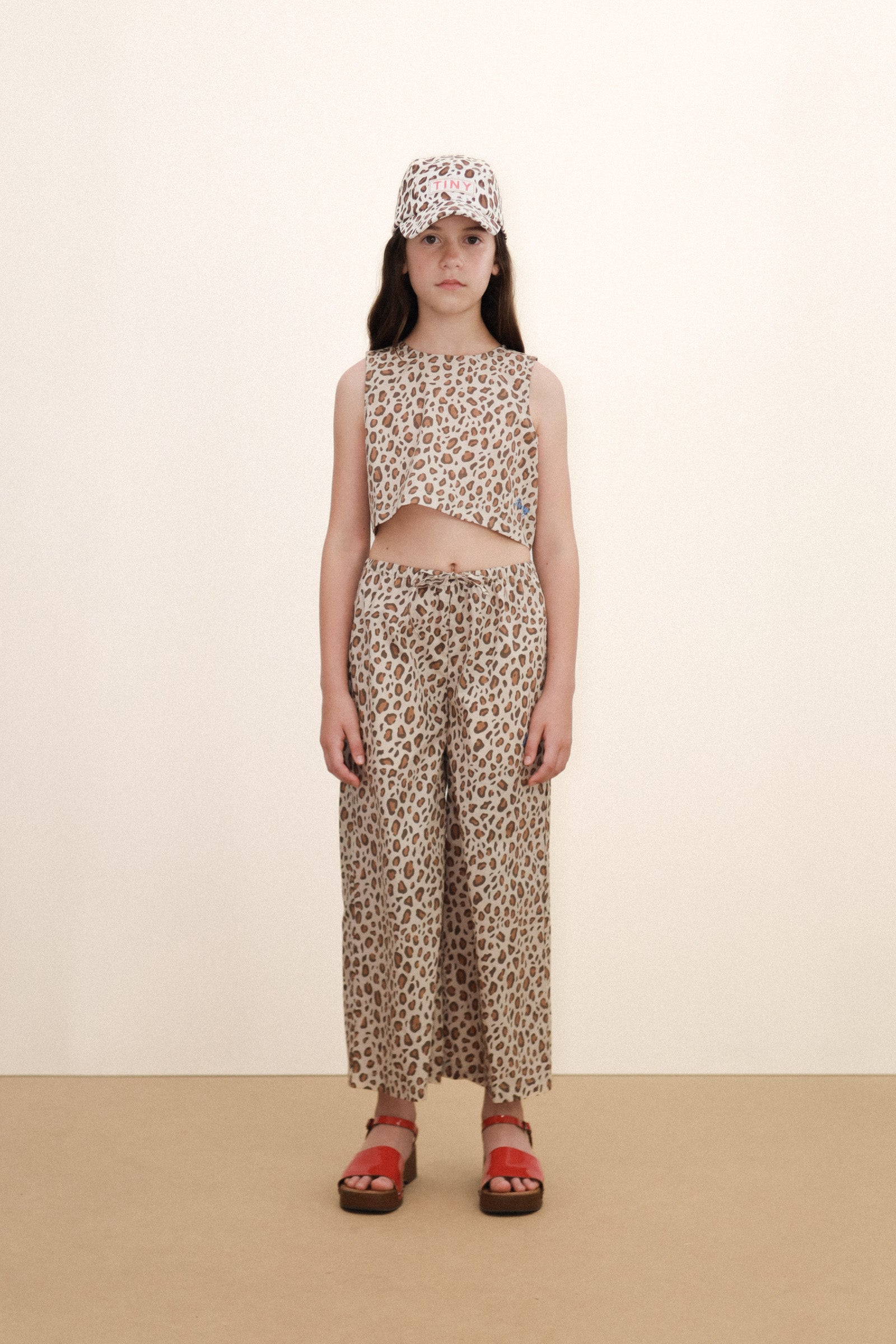 Animal Print Poplin Top