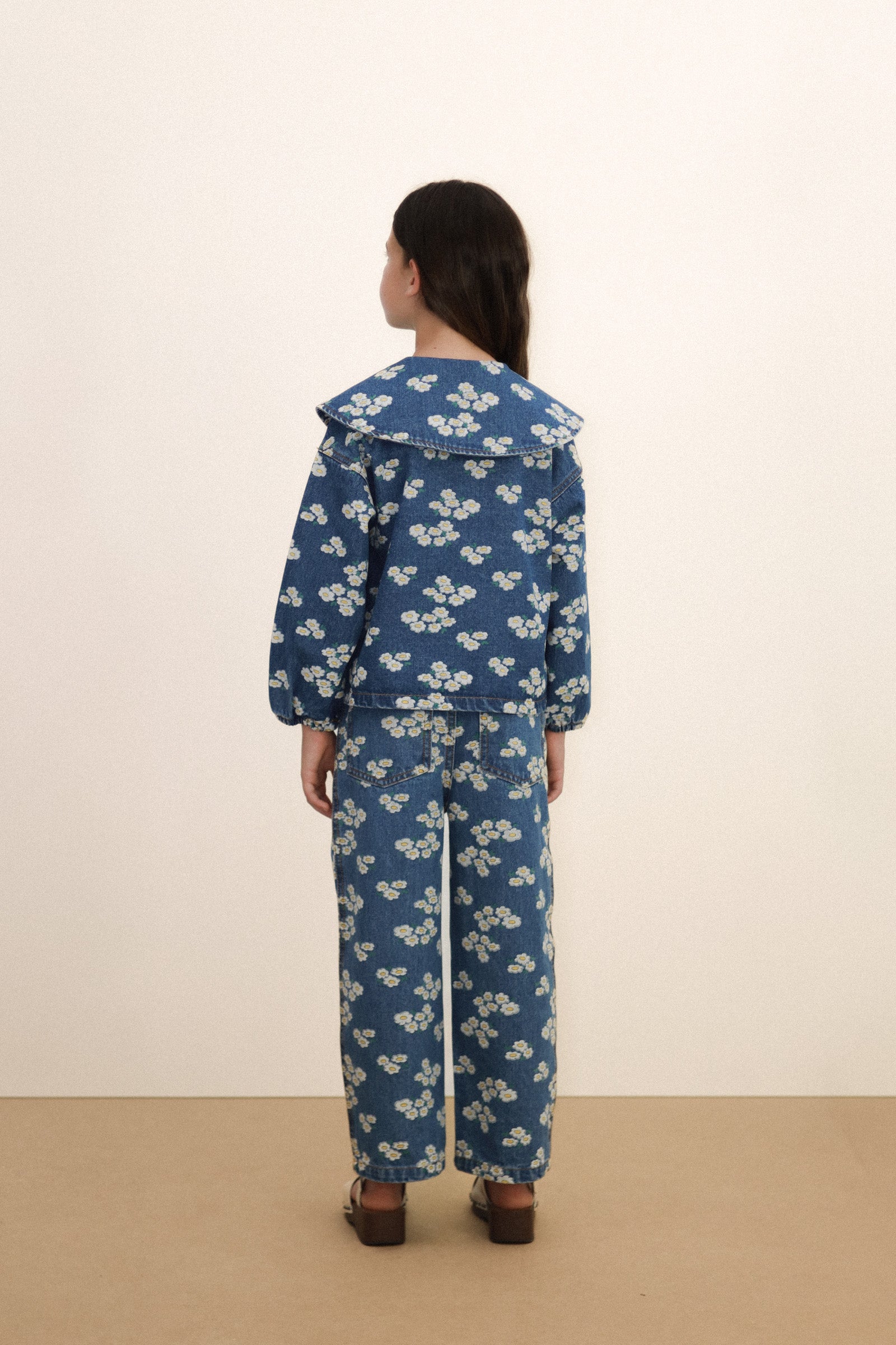 Blossoms Denim Shirt