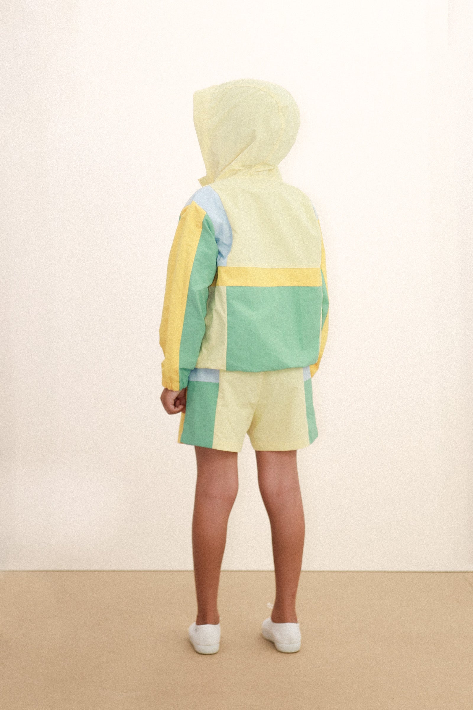 Color Block Woven Shorts