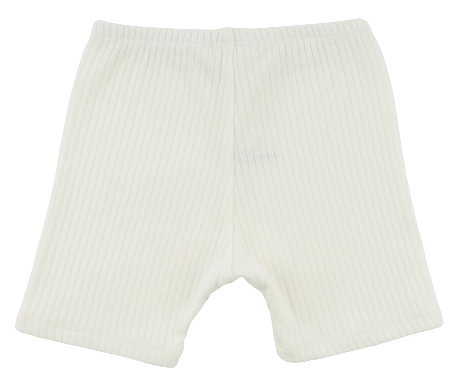 Wide Rib Biker Short - Cream