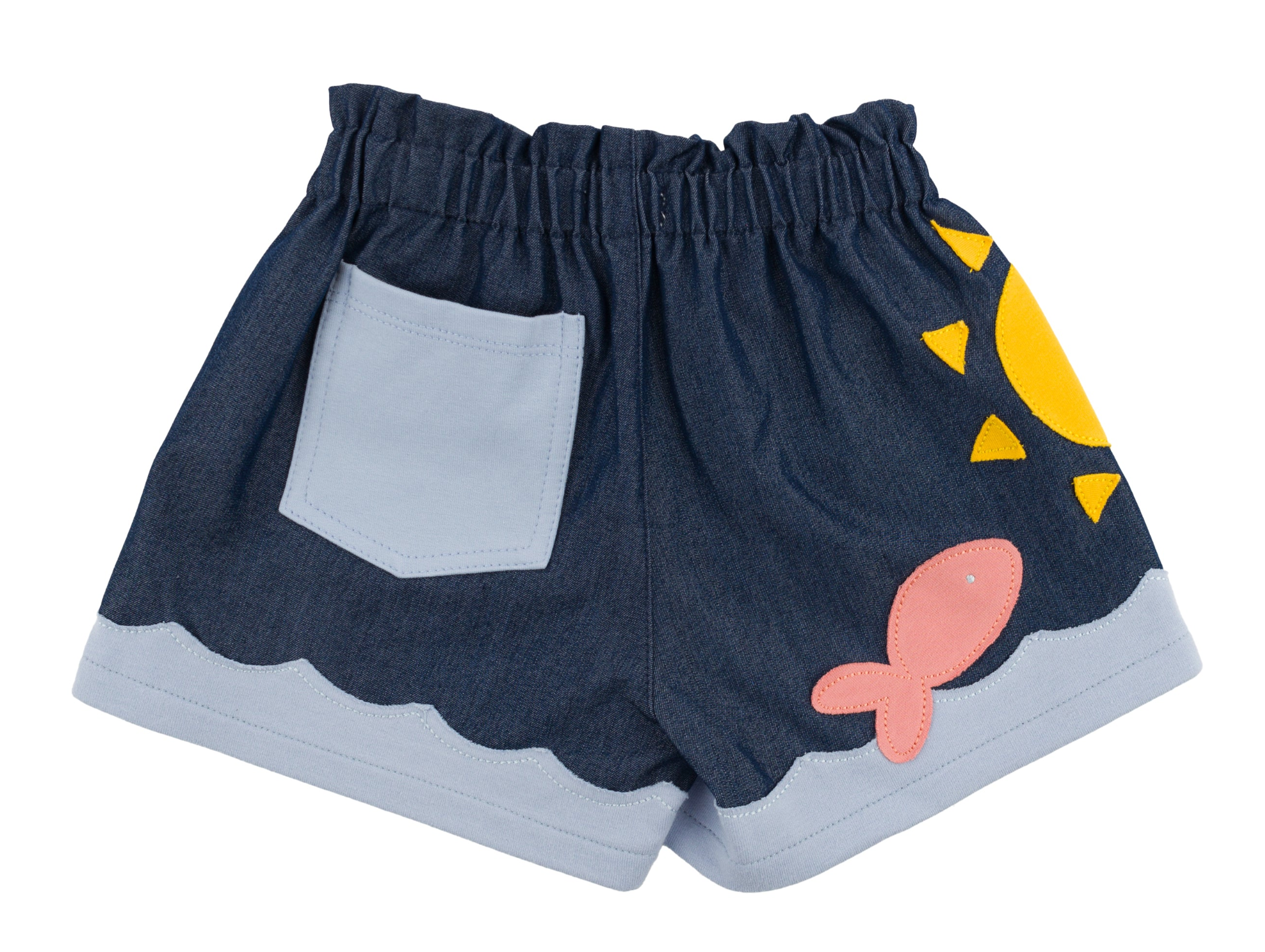 Emerson Lyocell Denim Shorts - Sunny Dark Wash
