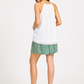 Women's Summer Floral Print Casual Shorts  Loose Fit Elastic Waist Beach Shorts
