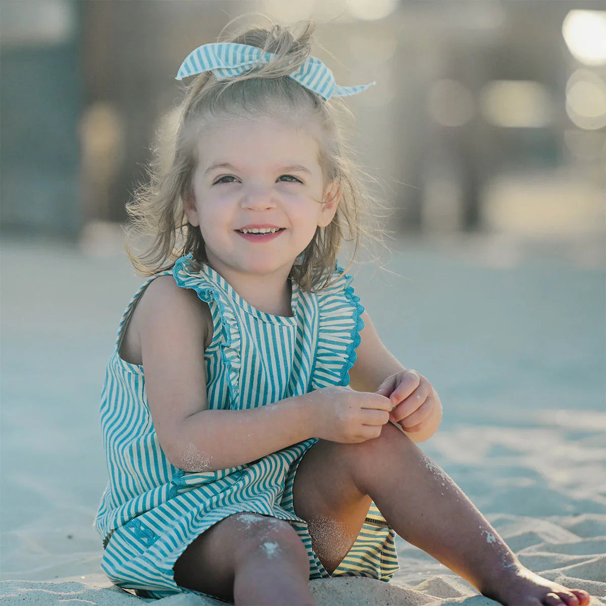 Cabana Ric Rac Libby Pocket Shorts- Faded Ocean