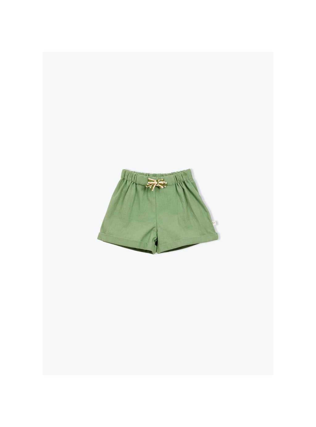 Rustic Cotton Baby Shorts Khaki