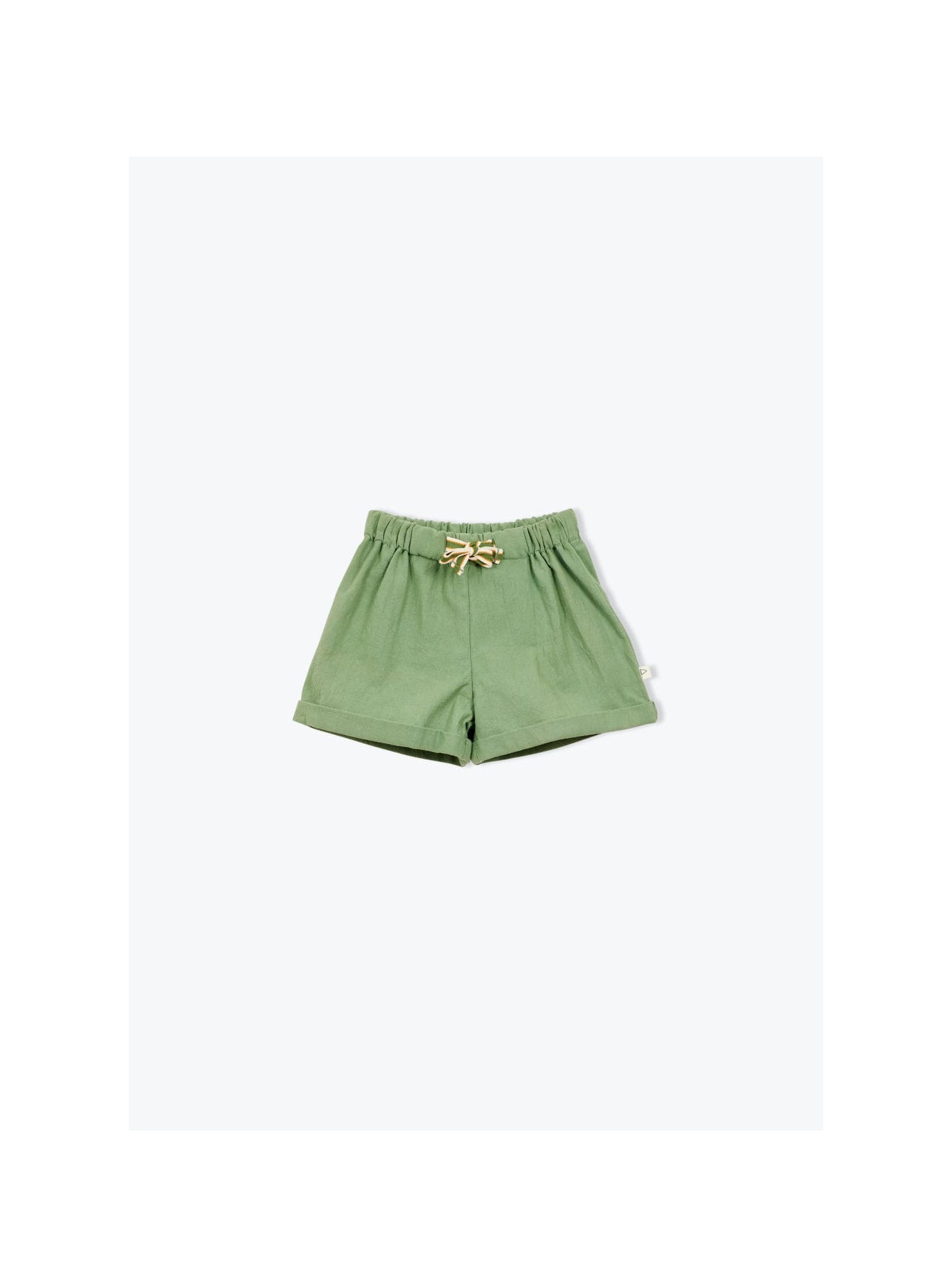 Rustic Cotton Baby Shorts Khaki