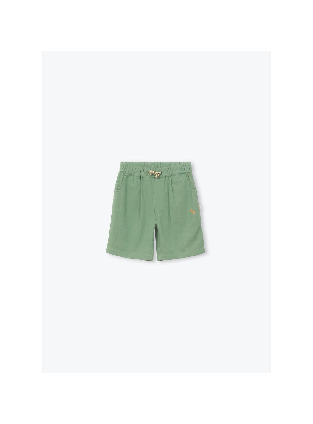 Rustic Cotton Bermuda Shorts Khaki