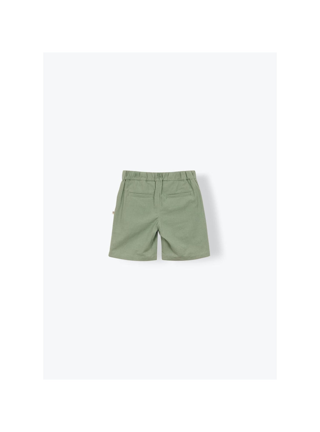 Rustic Cotton Bermuda Shorts Khaki