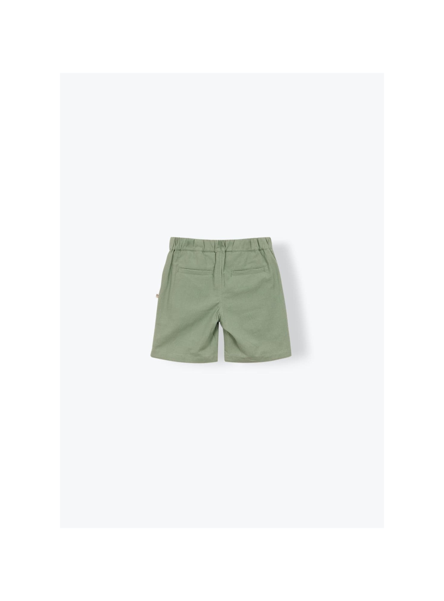 Rustic Cotton Bermuda Shorts Khaki