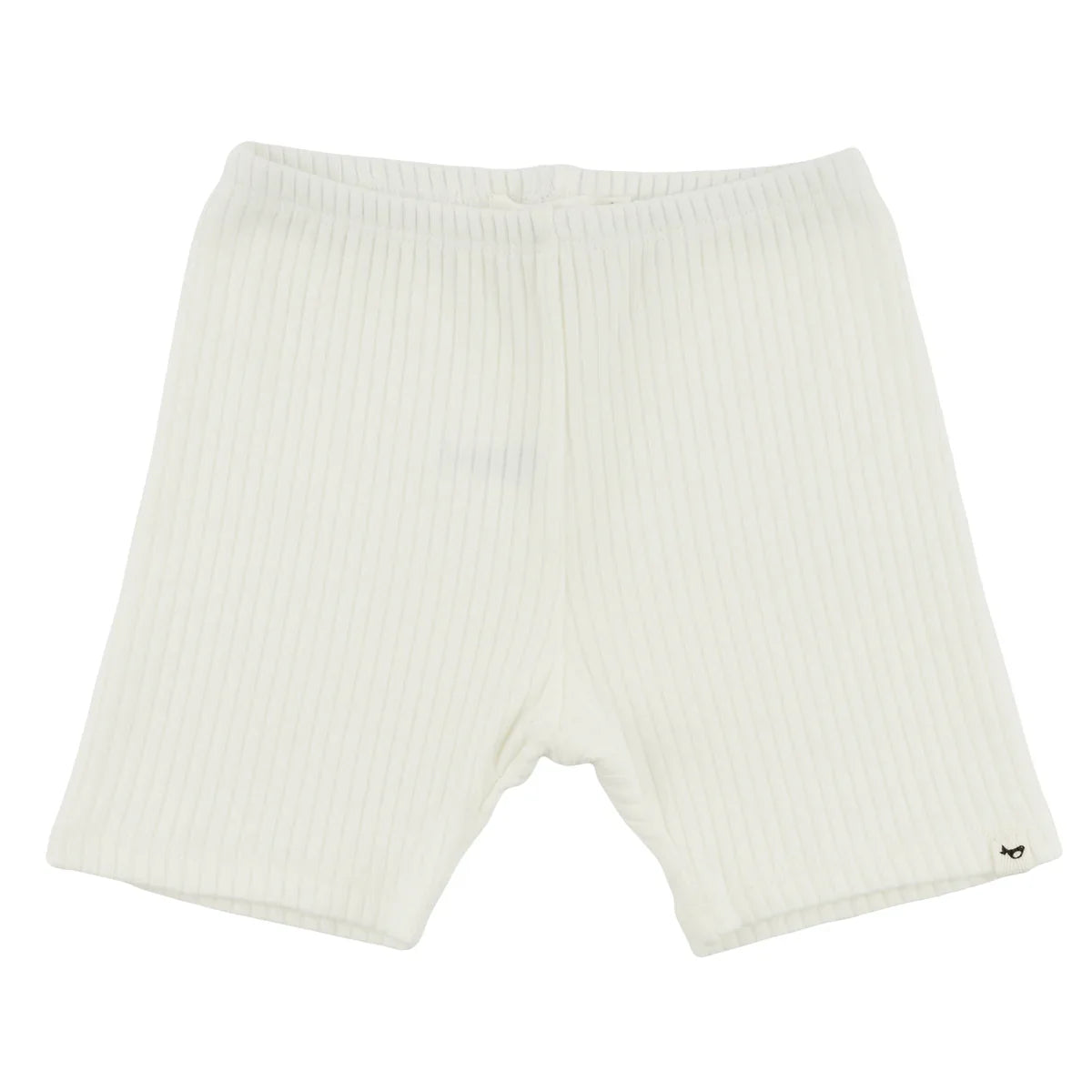 Wide Rib Biker Short - Cream